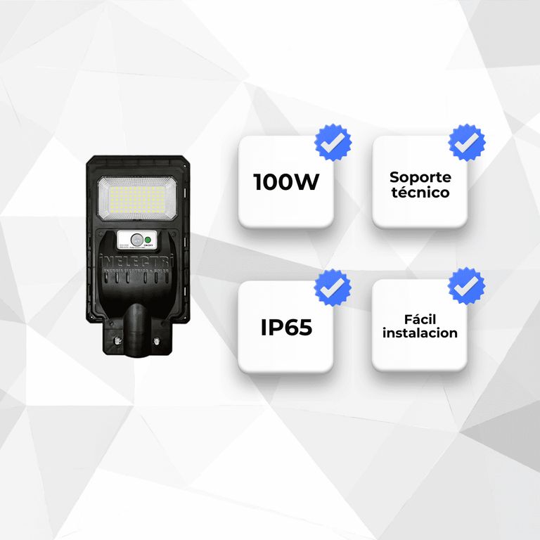 LUMINARIA SOLAR 100W