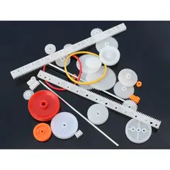 GENERICO - Kit 34 Engranajes Plásticos 0.5M DIY Robot Motor Ejes