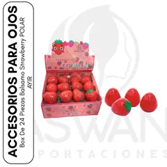GENERICO - Box De 24 Piezas Balsamo Strawberry POLAR AYIR