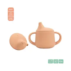 VERSATINO - Mini Cup 3 en 1 – Vaso Antiderrames y con Cañita - Melón Chocolate