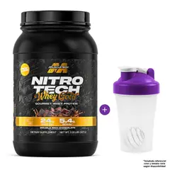 MUSCLETECH - NITRO TECH 100% WHEY GOLD 2LBS DOBLE RICH CHOCOLATE