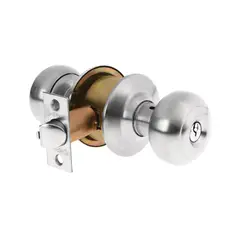 HERMEX - Chapa para dormitorio cromo mate, Truper