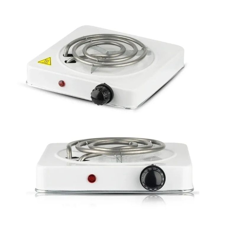 Cocina Eléctrica Portátil 1000W - 1 Hornilla Espiral - Ideal para Viajes y Hogar