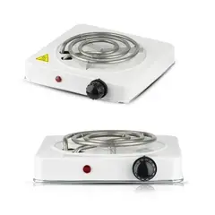 OEM - Cocina Eléctrica Portátil 1000W - 1 Hornilla Espiral - Ideal para Viajes y Hogar