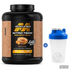MUSCLETECH - PROTEÍNA NITRO TECH 100% WHEY GOLD 2.33 KG DULCE DE LECHE - 70 SERVICIOS