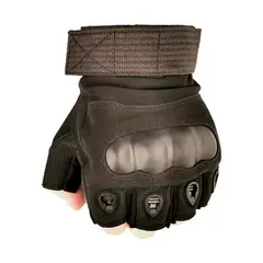 GENERICO - Guantes Tacticos Mitones Moto Gym Bicicleta Deportes Sport - Negro