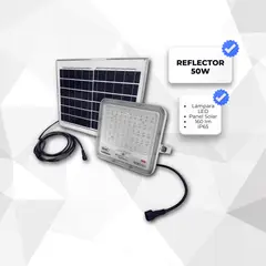 GENERICO - REFLECTOR SOLAR 50W CONTROL REMOTO INTELIGENTE