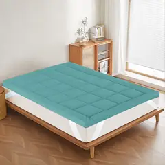 CASATEX - PROTECTOR DE COLCHÓN ACOLCHADO IMPERMEABLE 2 PLAZAS Y MEDIA TOPPER