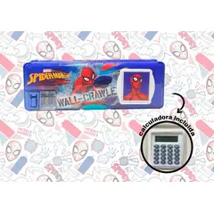 AVENGERS - Cartuchera imantada con calculadora - Spiderman -