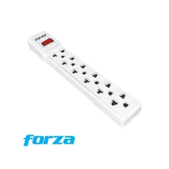 FORZA - REGLETA PS-001W DE 6 TOMAS 220V BLANCO