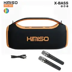 GENERICO - Parlante Bluetooth Kimiso Recargable Portátil Luces Led RGB Bocina Inalámbrica KMS- 807