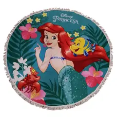 GENERICO - Toalla Redonda Disney Mandala Premium para Playa Estilo Comodidad y Verano