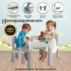 BABY - Mesa De Juegos Para Niños «EDU PLAY» Colección Exclusiva Gray