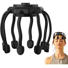 GENERICO - Masajeador Eléctrico 360 Grados Giratorio Recargable para Cabeza