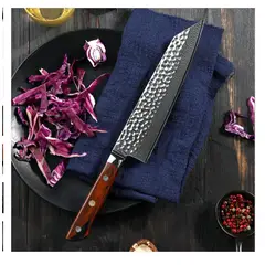 GENERICO - Cuchillo Kiritsuke #8 profesional, acero Damasco 67 capas