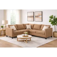 ARTSOFA - Sofá Modular Majestic Line Marrón Claro Antifluido + Obsequio