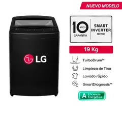 LG - Lavadora Turbodrum 19KG WT19OBVTB Negro
