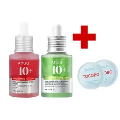 ANUA - DUO NIACINAMIDE 10% + TXA 4% SERUM AND AZELAIC ACID IO+HYALURON