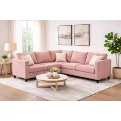 ARTSOFA - Sofá Modular Majestic Line Rosa Antifluido + Obsequio