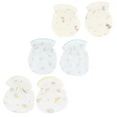 BABY MERINOS - Mitones de Algodón para Recién Nacido Niño - Set x3 Pares - T2202