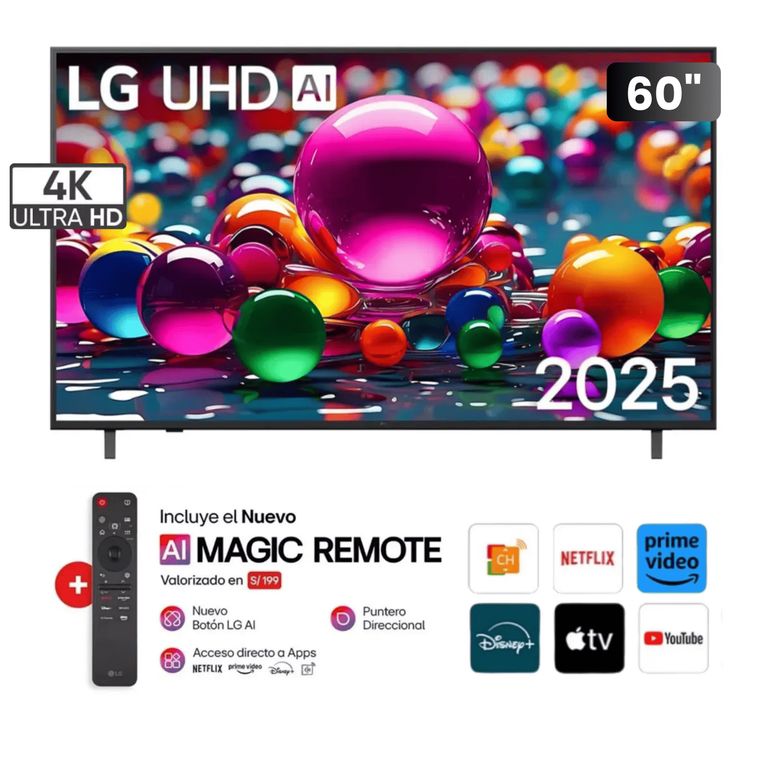 Televisor 60 Ai Thinq Smart 4K UHD 60UA8050PSA