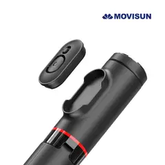 MOVISUN - Trípode Selfie TREE T70 con Control Bluetooth Auto Pop 73 cm 2 en 1 Negro