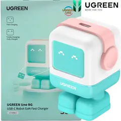 UGREEN - Cargador Uno RG 30W GaN USB‑C Pink Blue