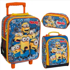 SCOOL - Set de Maleta Minions + lonchera + cartuchera