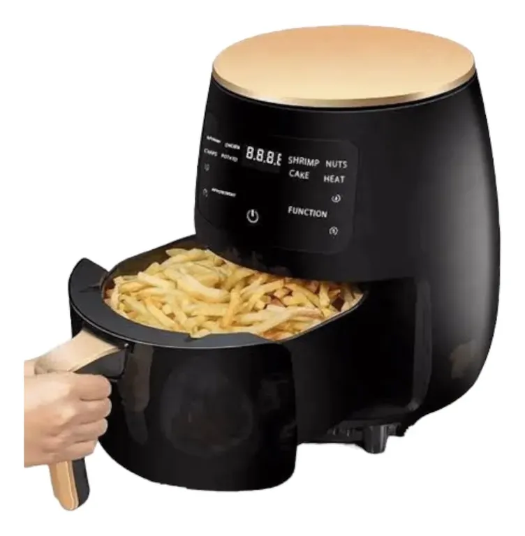 Freidora de Aire Silver Crest 6 Litros 2400W Digital LCD Táctil Negra