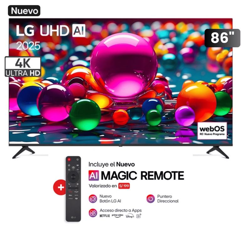 Televisor 86 UHD 4k ThinQ AI 86UA8050PSA