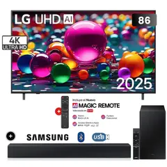 LG - Televisor 86 UHD 4k ThinQ AI 86UA8050PSA + Soundbar B450