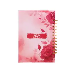 GENERICO - Libreta Mujer A5 + Taza asa corazón Rojo 2026