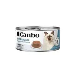 CANBO - Gatos Paté Lata Adultos Esterilizados con Pollo 85 gr