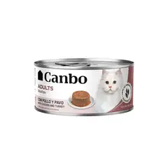 CANBO - Gatos Paté Lata Adultos Pollo y Pavo 85 gr