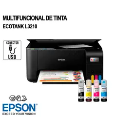 EPSON - IMPRESORA DE TINTA ECOTANK L3210 ESCANEA / COPIA / USB