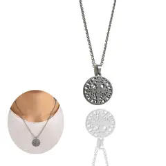 GENERICO - Collar de protección la cruz San Benito de Acero Inoxidable