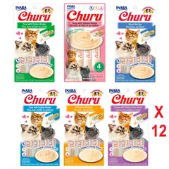 MOR - Churu Snack Húmedo para Gatos Megapack Mix x 12