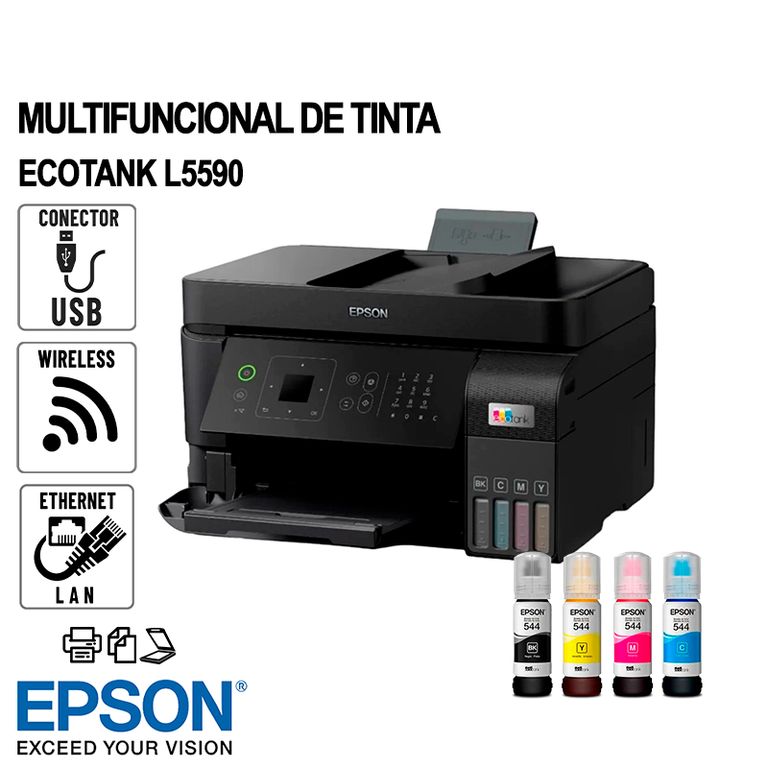 IMPRESORA MULTIFUNCIONAL ECOTANK L5590 USB-LAN-WIFI