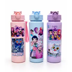 GENERICO - Botella Tomatodo con Sorbete KPop Antiderrame con Tapa Segura y Correa