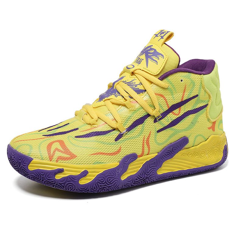 Basketball Shoes Breathable Confortable Men Zapatos De Mujer Amarillo