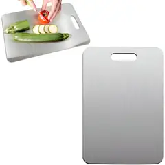 GENERICO - Tabla De Picar Acero Inoxidable 30cm x 23.5cm, 1.2mm Grado 304 Antibacterial