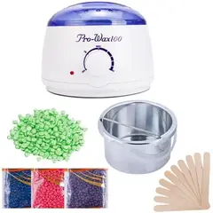 OEM - Set Completo Depilación Cera Dura Fácil y Seguro Incluye Cera 100gramos y Palillos Aplicadores