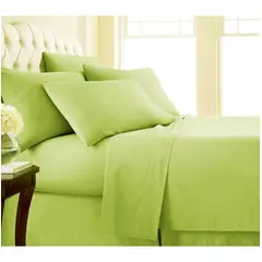 GENERICO - Sabanas De Algodón Bramante 2 plazas verde manzana