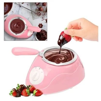 Olla Eléctrica Para Derretir Chocolate Kit Repostería Fondue 250ml