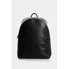 VELEZ - Vélez Morral De Cuero Para Hombre Ocean Monogram Negro