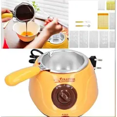 OEM - Olla Eléctrica Para Derretir Chocolate Kit Repostería Fondue 250ml