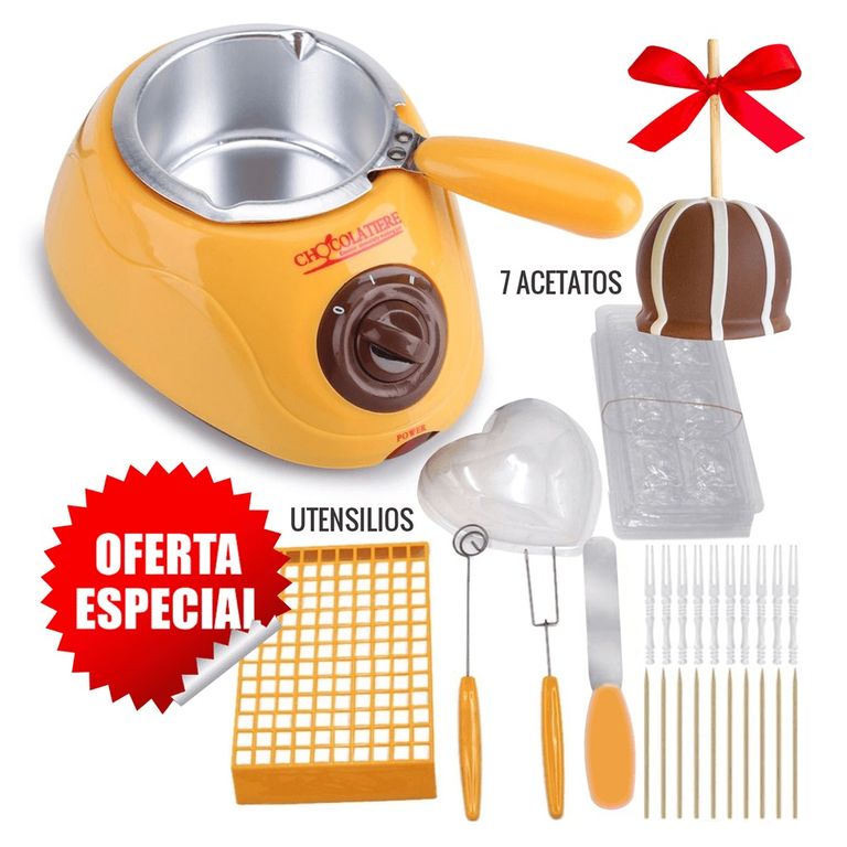 Mini Olla Chocolatera Derretidor Eléctrica para Fondue y Repostería