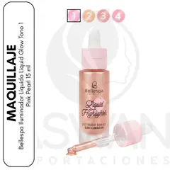 GENERICO - Bellespa Iluminador Líquido Liquid Glow Tono 1 Pink Pearl 15 ml