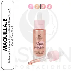 GENERICO - Bellespa Iluminador Líquido Liquid Glow Tono 3 Coral Glow 15 ml