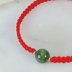 INTUERI - Pulsera Jade Natural tejida